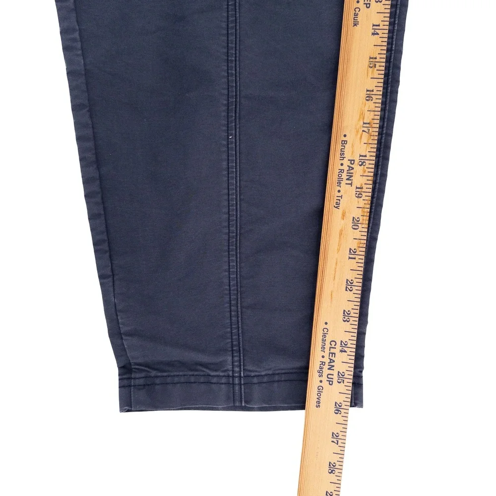 REI Co-op Womens Medium Campwell Pants Navy Blue High Rise Elastic Waist Hiking
